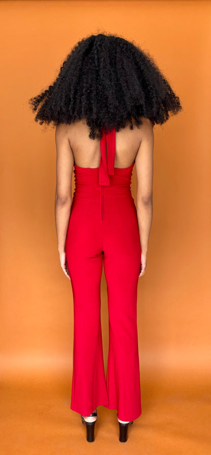 Red disco jumpsuit