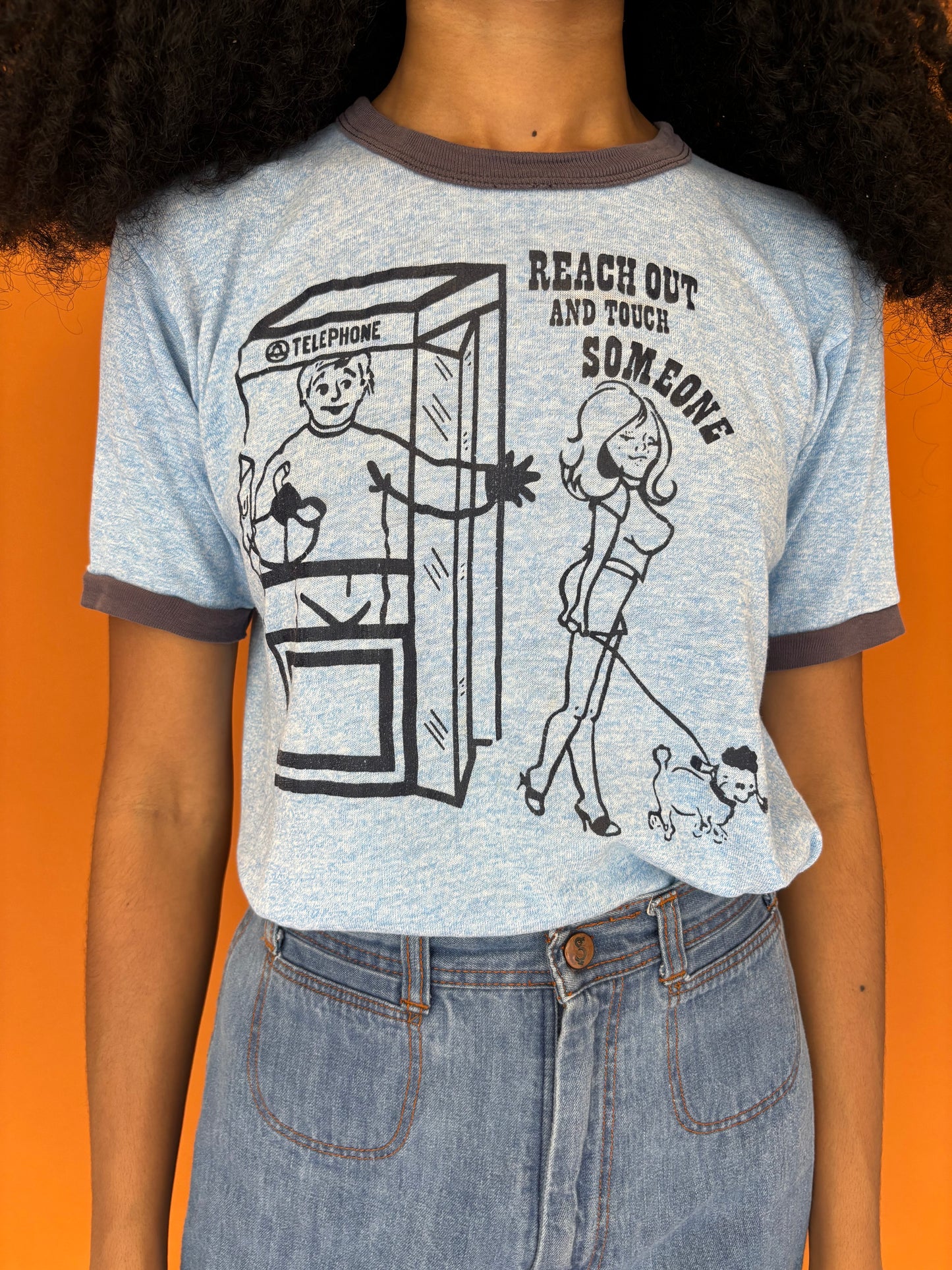 Blue novelty naughty tee