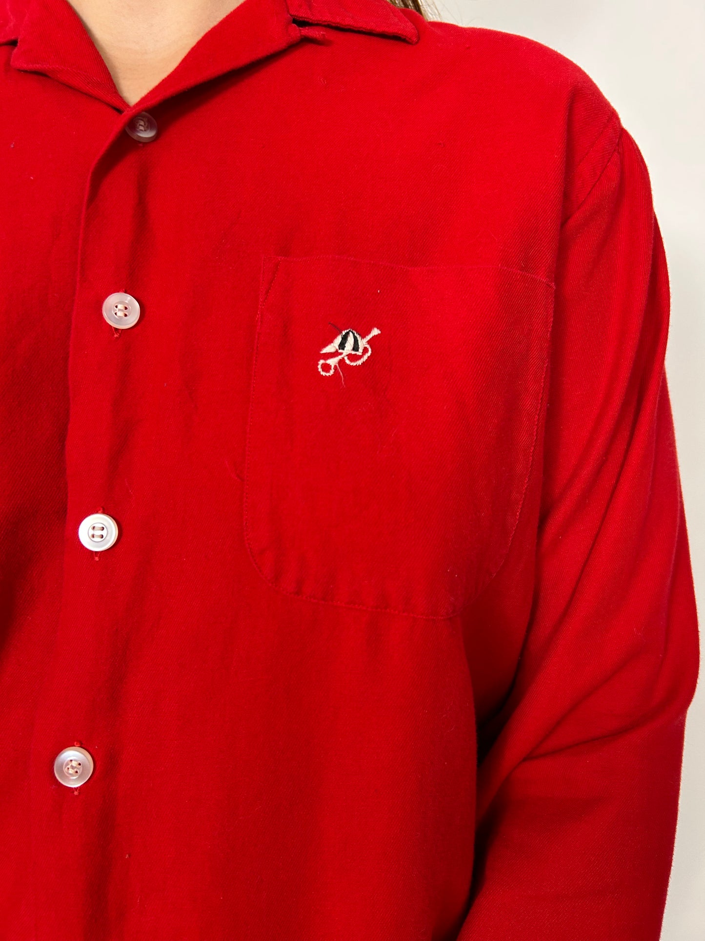 50s/60s loop collar jockey shirt